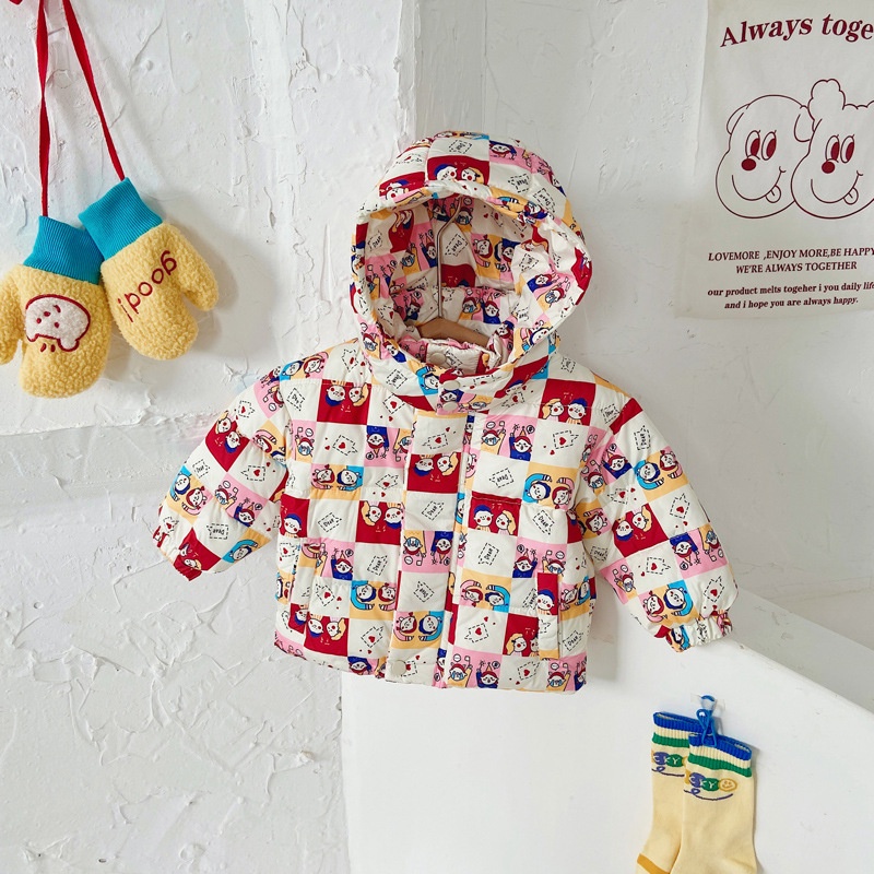 Áo khoác phao trần bông cho bé dày dặn 2022