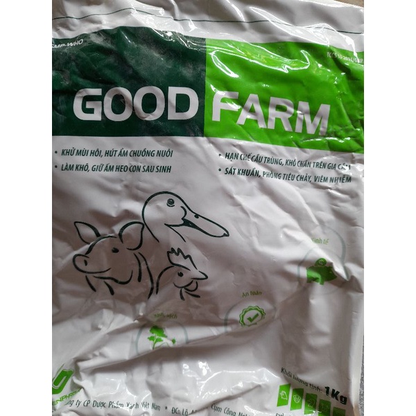 Good farm men vi sinh rải nền chuồng lăn lợn con sơ sinh heo con cho ấm sát kh uân thỏ dê chó khử mùi hôi mèo gà đá chim