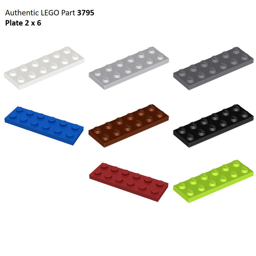 Gạch Lego tấm 2 x 6 (2x6) / Lego Part 3795: Plate 2 x 6