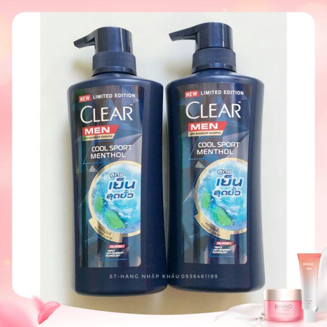 Dầu gội Clear Men bạc hà THÁI LAN 450ml