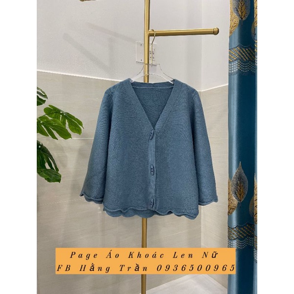 Áo khoác cardigan len choàng cao cấp mẫu mới.