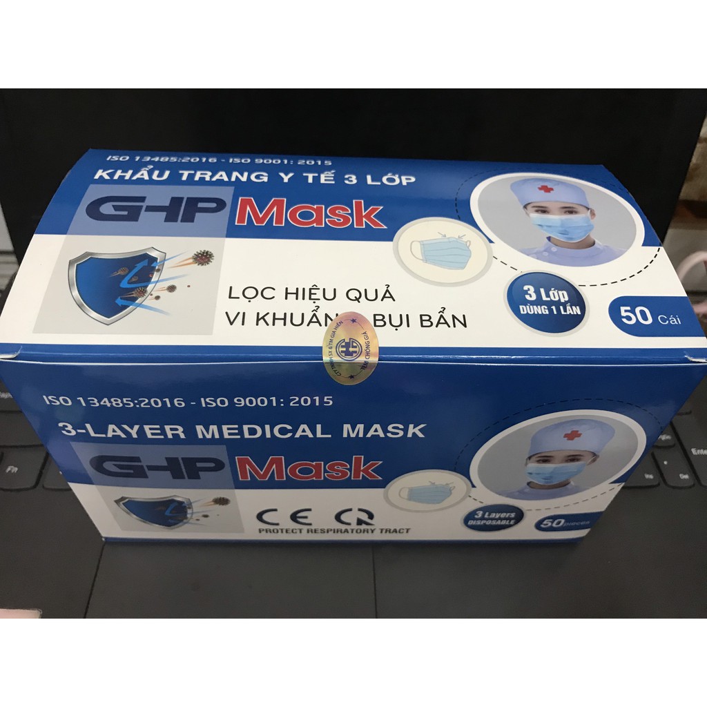 Khẩu trang 4 lớp kháng khuẩn SUCHI đạt chuẩn hộp 50 cái