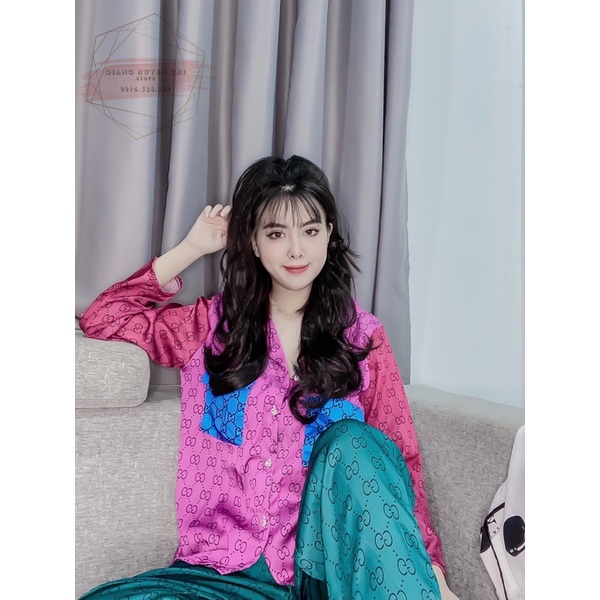 Set Gucci lụa Latin cao cấp