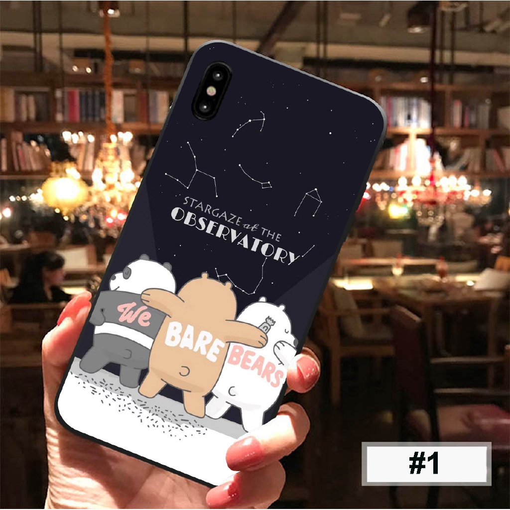 Ốp điện thoại vỏ mềm có hình gấu dễ thương cho iPhone11 Pro Max 11 Pro 11 XS MAX XR X 7 8 6 6s