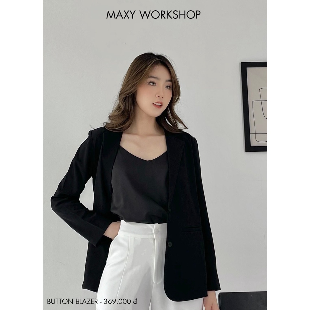 Áo khoác nữ công sở button blazer Maxy Workshop | BigBuy360 - bigbuy360.vn