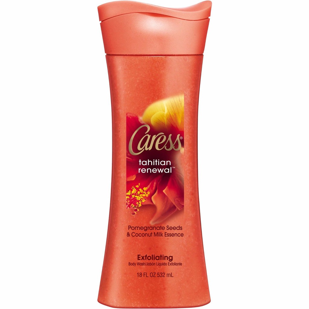 Sữa tắm tẩy tế bào chết Caress Tahitian Renewal Exfoliating Body Wash 532ml (Mỹ)