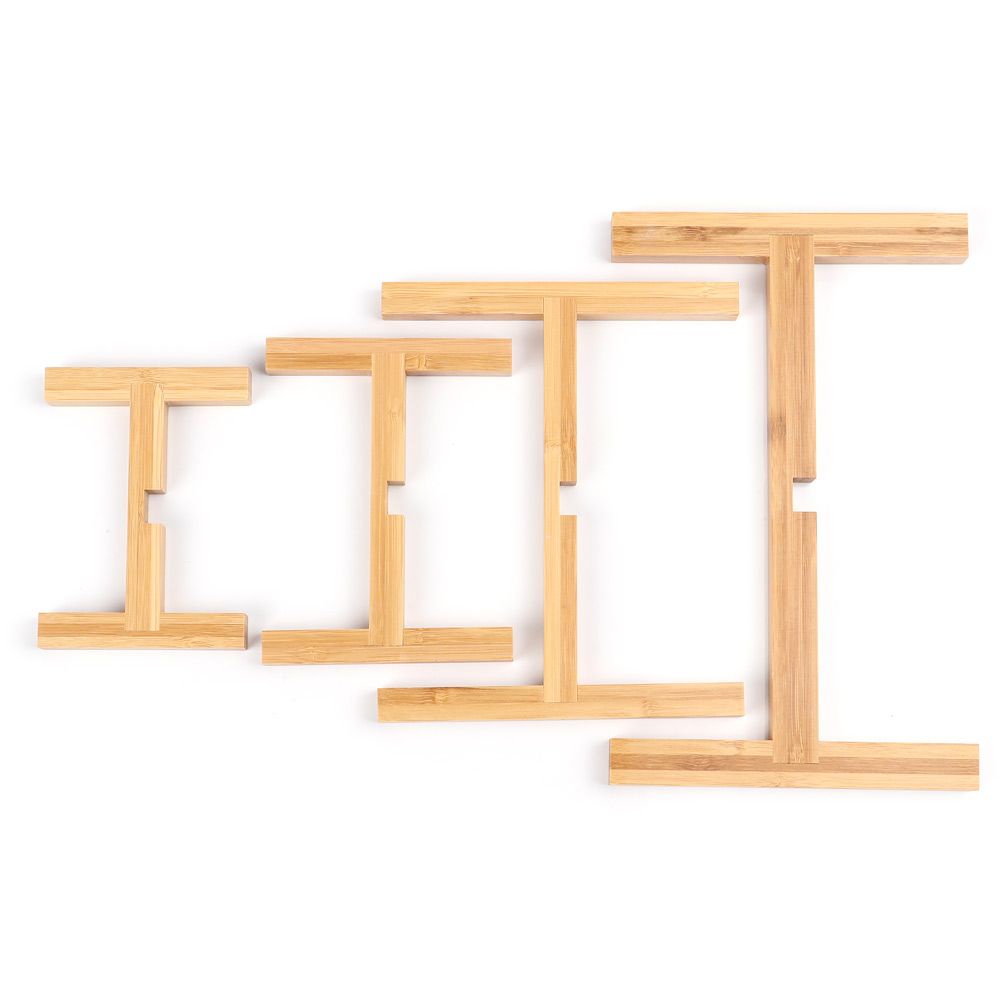 Giá Đỡ Chậu Hoa/ Cây Cảnh Bằng Gỗ Tre Dùng Trang Trí Trong Nhà/ Ngoài Trời