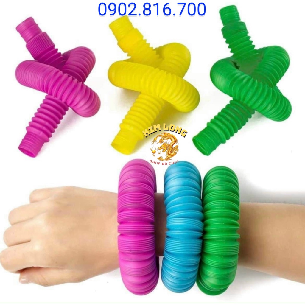 Đồ chơi ống thoát ống lò xo xoắn nhiều màu giải trí giảm căng thẳng giải stress cho trẻ em và người lớn