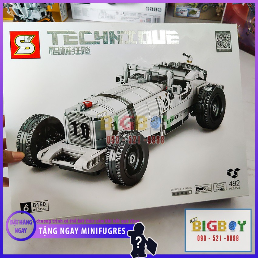 Lego Technic Xe Cổ Xếp Hình Giá Rẻ SY 8150, 492 PCS, Chất Liệu ABS Cao Cấp