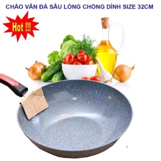 Chảo đá ceramic sâu lòng size 32 - mã chảo làm mưa làm gió bao nhiêu ngày