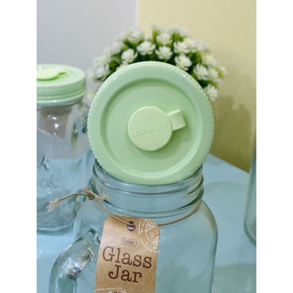 Set 3 bÌNH NƯỚC THUỶ TINH DETOX LOCKnLOCK CÓ TAY CẦM 630ml