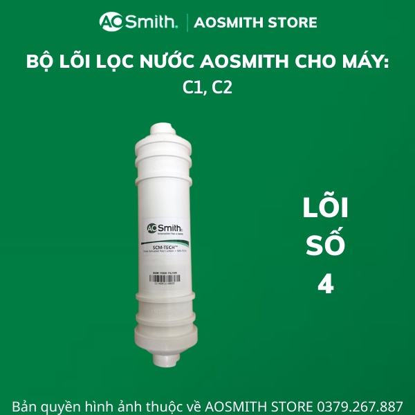 Lõi lọc nước Aosmith C1, C2 - Hàng chính hãng,