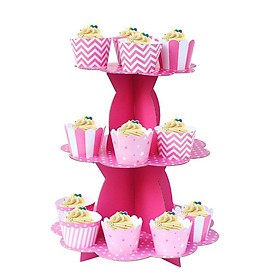 Kệ Bánh Ép Kim 1 Tầng, Kệ 3 Tầng Đựng Bánh Cupcake Để Trang Trí Tiệc Sinh Nhật