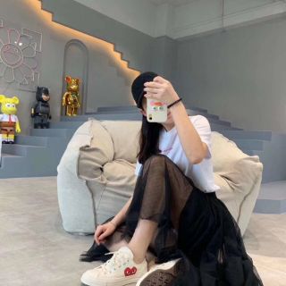 (Có sẵnB) Giày thể hao basic convers tim đỏ fullbox phụ kiện cao cấp