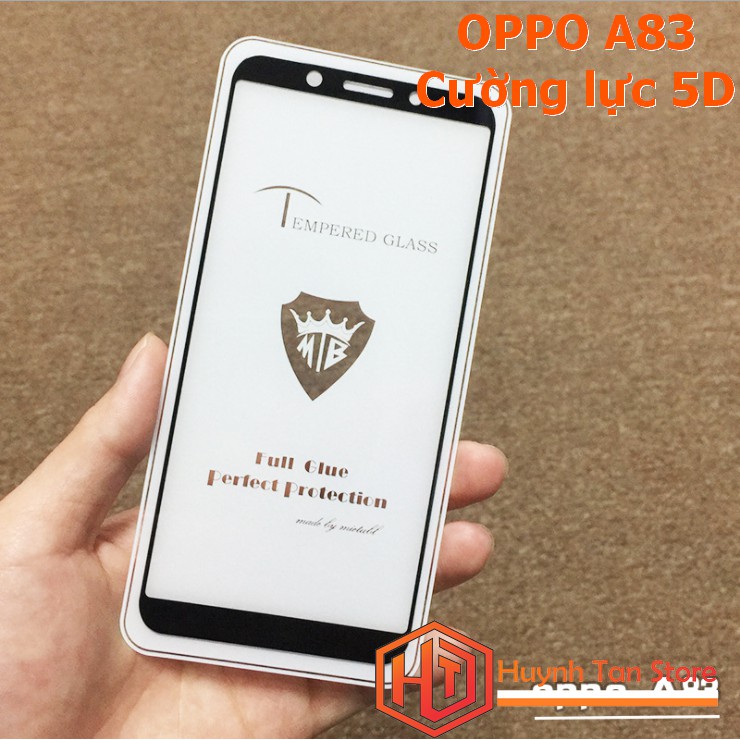 Kính cường lực Oppo A83 5D full màn hình và full keo