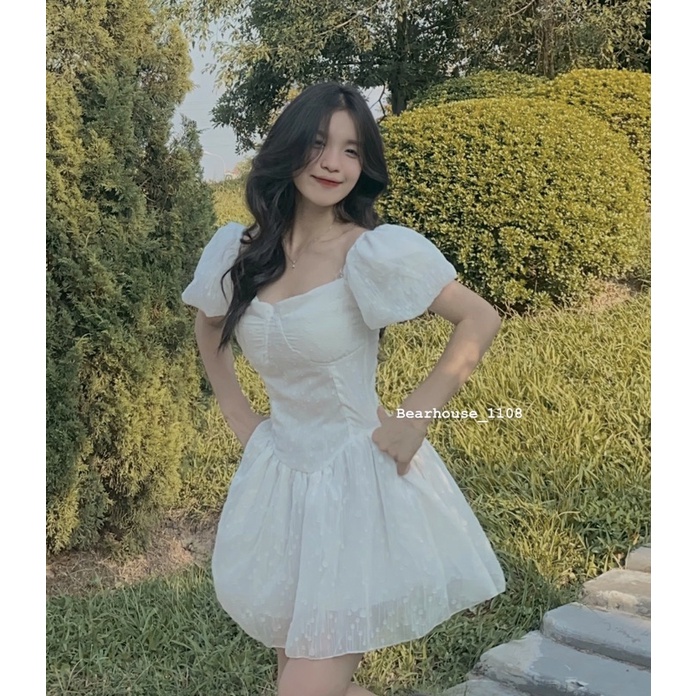 🌷 ĐẦM - VÁY CÚP NGỰC CHẤM BI mặc sinh nhật, đi tiệc