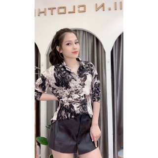 FREE SHIP Áo sơ mi loang SMS0121042