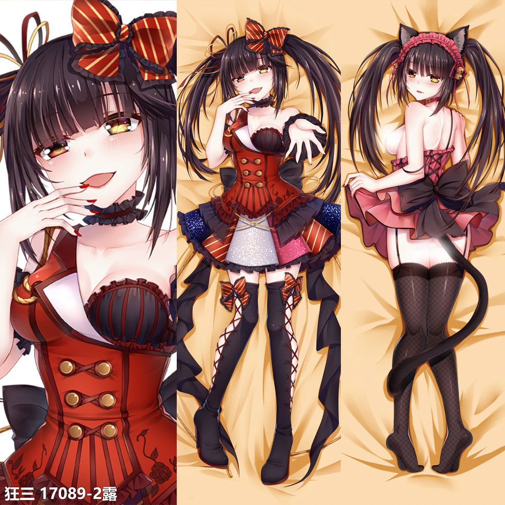 Vỏ Gối 2 Chiều In Hình Nhân Vật Hoạt Hình Dakimakura Date A Live Độc Đáo