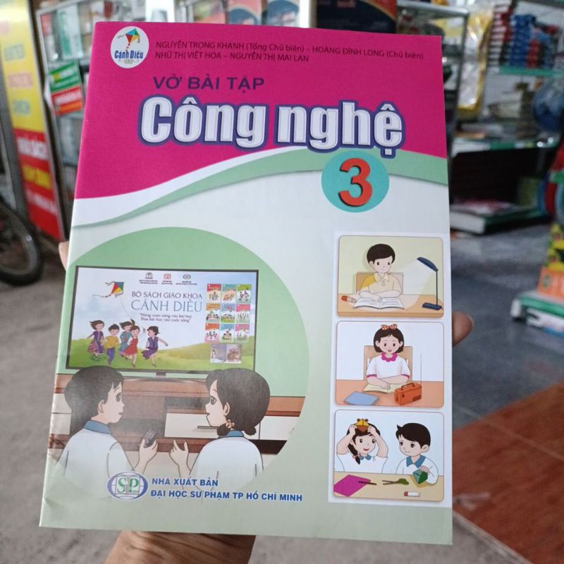 Bài tập Công Nghệ lớp 3 và bìa bao kính
