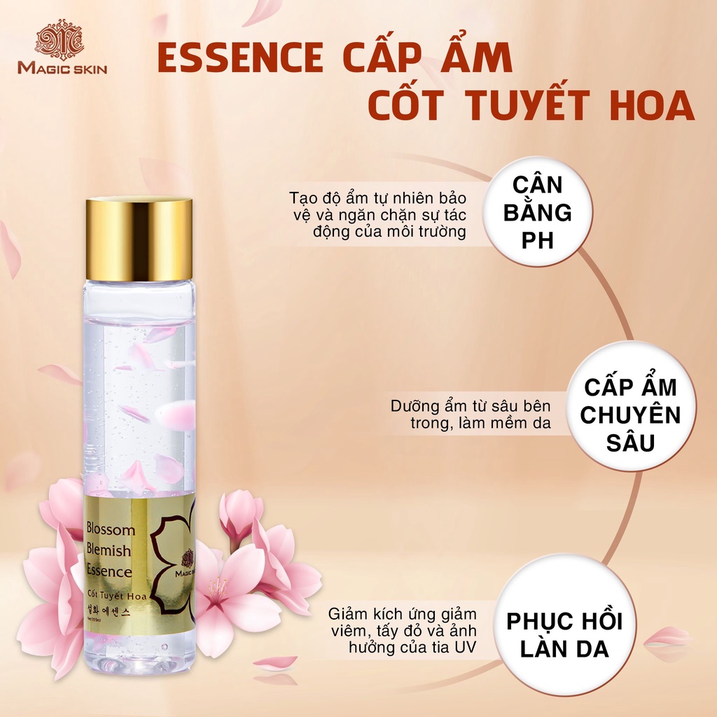 CỐT TUYẾT HOA Magic Skin Blossom Blemish Essence Cấp ẩm, cấp dưỡng cho da