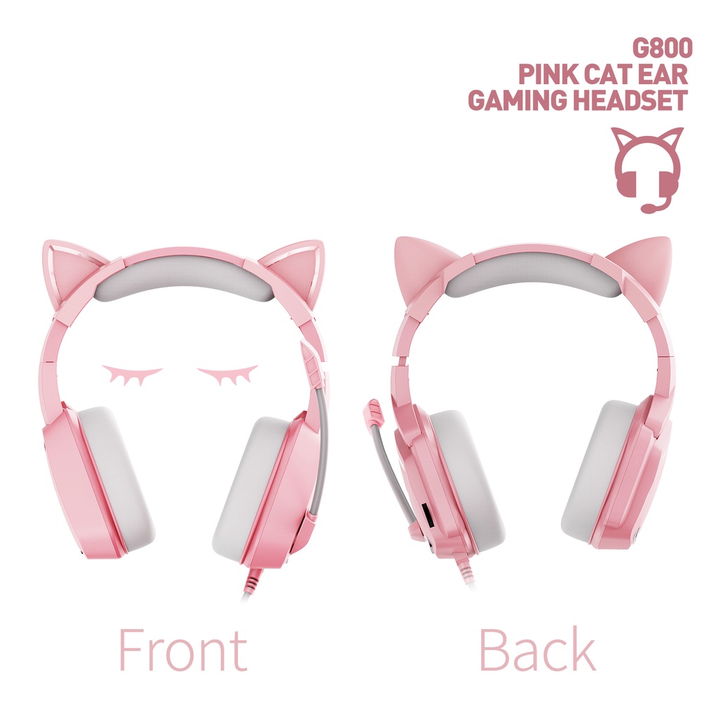 Tai nghe chơi game PLEXTONE G800 cho PC / Mobile màu hồng
