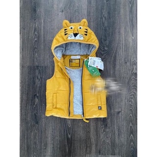 Áo gile phao hổ vàng sz 3-24m