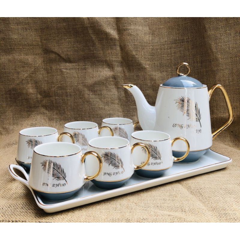 Bộ tách cà phê trà phong cách Bắc Âu Ceramic (Bộ đầy đủ) - quà tặng ý nghĩa