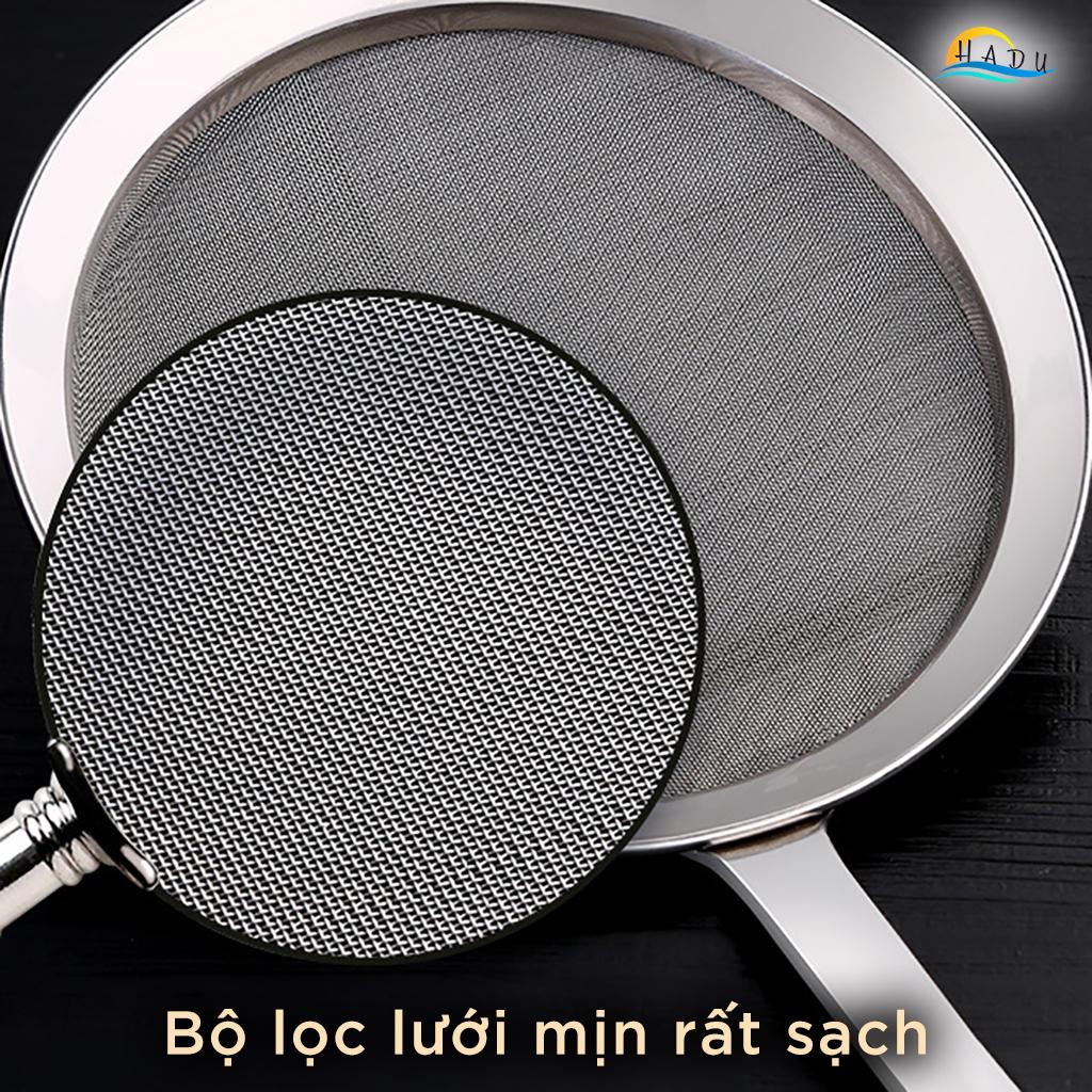 Vá Vợt Hớt Bọt Lọc Cặn Dầu Ăn Mỡ Inox 304 Cao Cấp SSGP