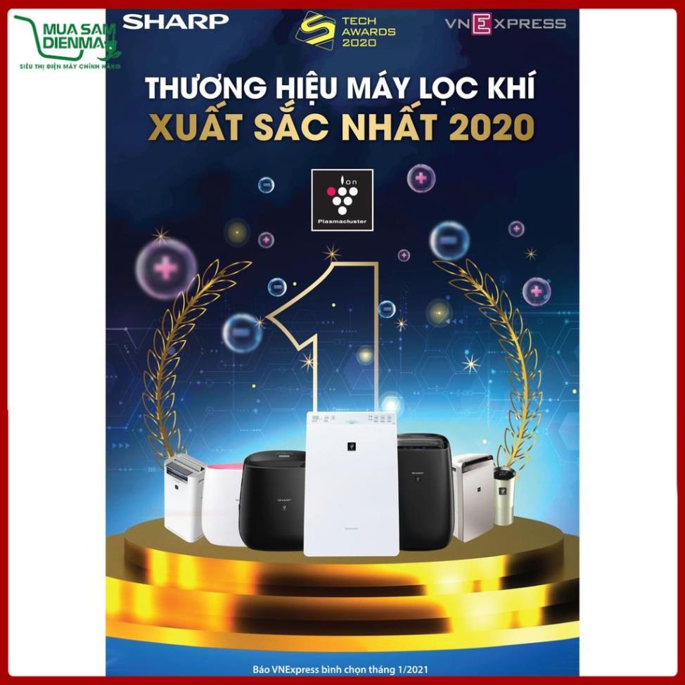 Máy Lọc Không Khí Sharp FP-J50V-H Kích thước phòng 40m2 Kết Nối Điện Thoại