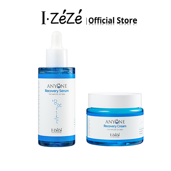 Bộ mỹ phẩm IZÉZÉ chính hãng gồm serum 50ml + kem 80ml hỗ trợ tái tạo da thích hợp cho mọi người