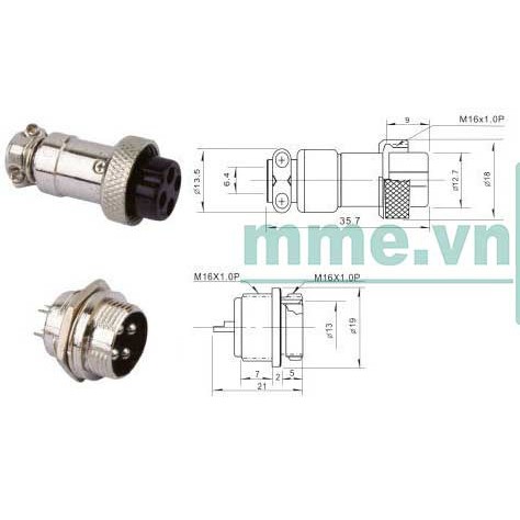 Giắc nối GX16 4 chân | BigBuy360 - bigbuy360.vn