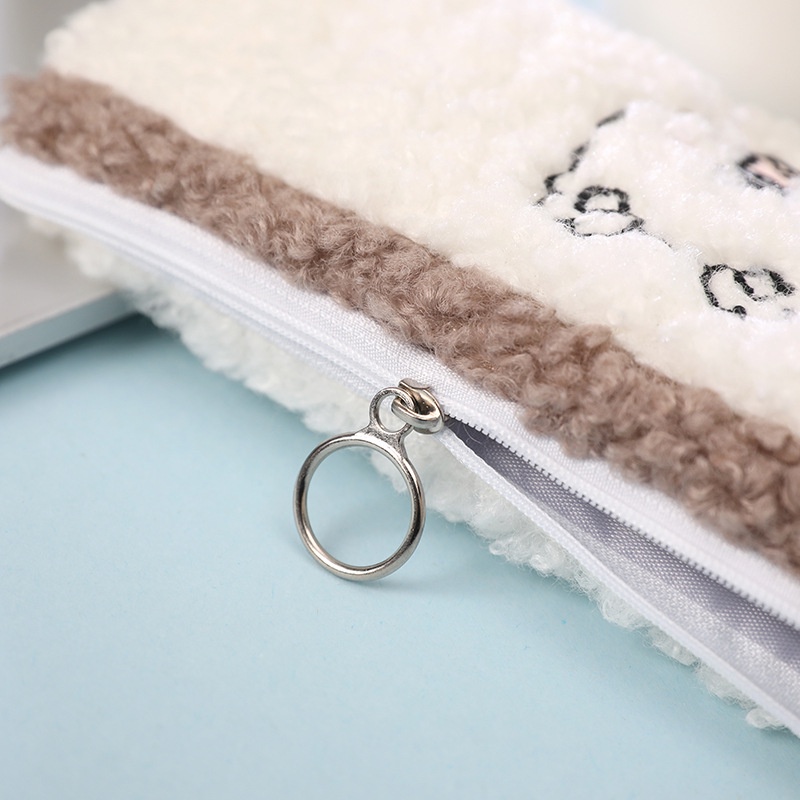 Túi Đựng Bút Hình Cừu Nhồi Bông Dễ Thương Sáng Tạo