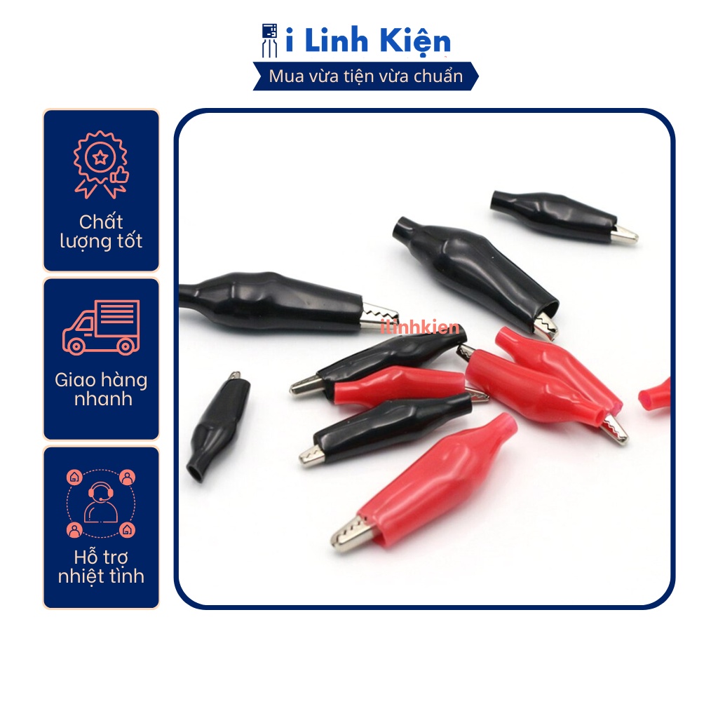 Đôi kẹp cá sấu lớn 45mm chất lượng tốt