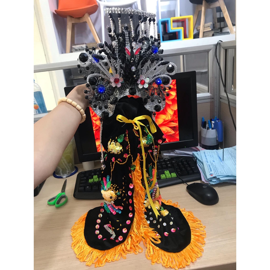 Áo mão bà Diêu Trì Địa Mẫu  - tượng cao 30cm  - BTM