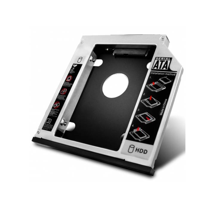 Cady Bay Dày 12.7mm Chuẩn SATA Dùng Để Lắp Thêm 1 Ổ Cứng / SSD Thay Vào Vị Trí Của Ổ DVD 020151