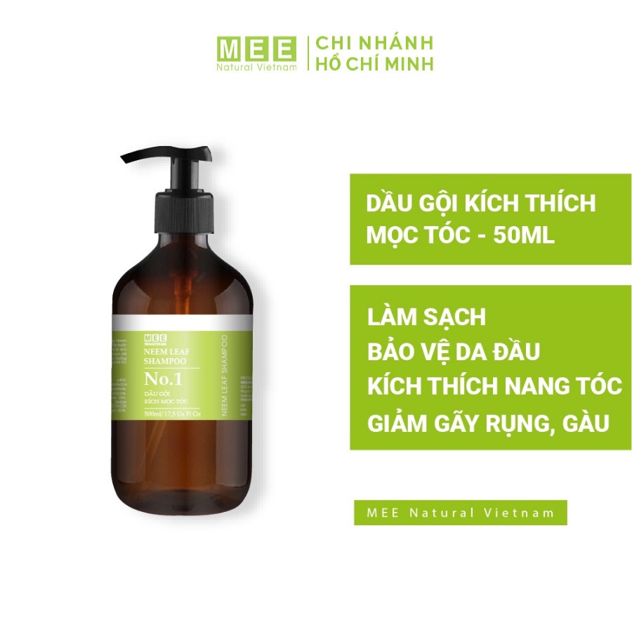 Dầu gội kích mọc tóc MEE NATURAL - Dầu gội thảo mộc thiên nhiên ngăn rụng tóc, giúp tóc mềm mượt 500ml