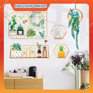 decal dan tường cao cấp khung lưới treo tường