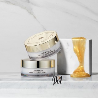 Đắp mặt nạ  ngủ GOLD SNAIL deep sleeping pack
