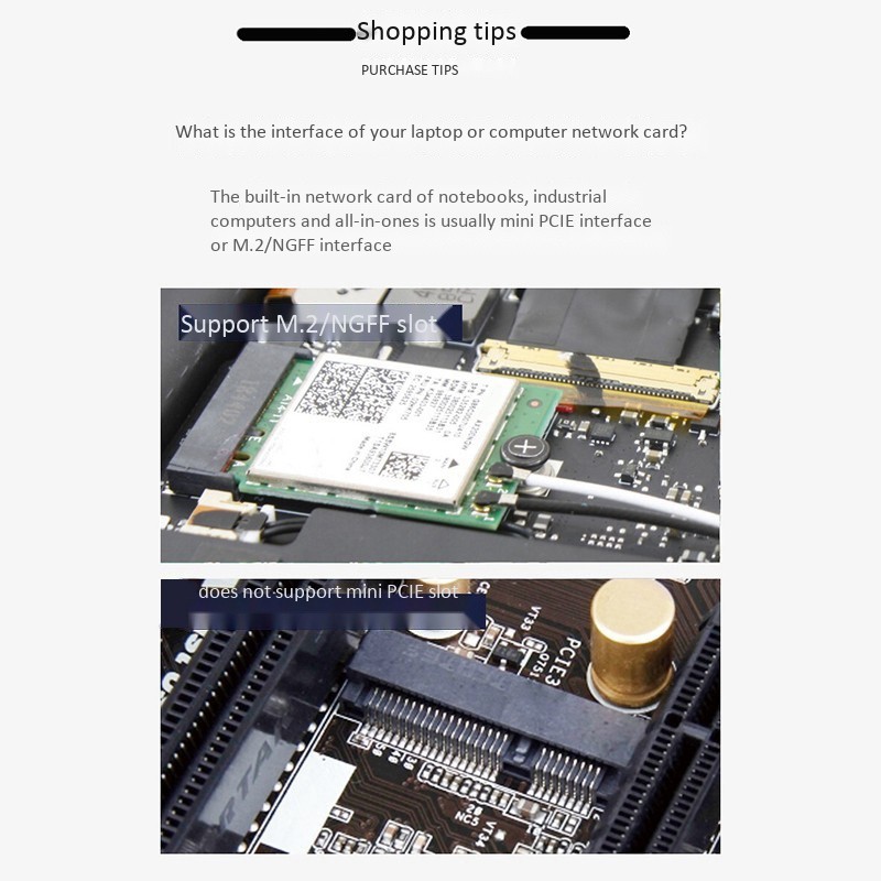 Card Mạng Wifi 6 M.2 Ngff 802.11ax Bluetooth 5.0 2974mbps | BigBuy360 - bigbuy360.vn