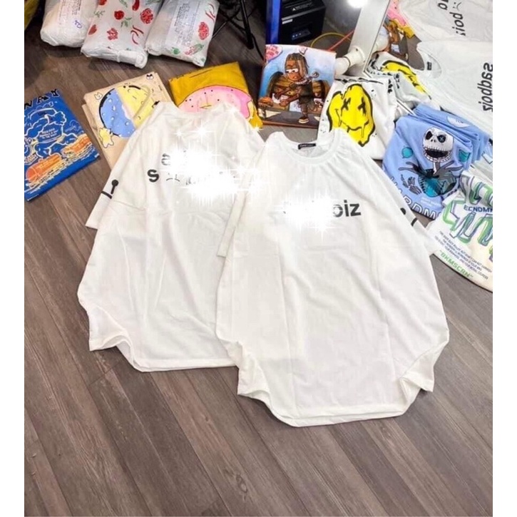 Áo phông tay lỡ cotton nam nữ 5D