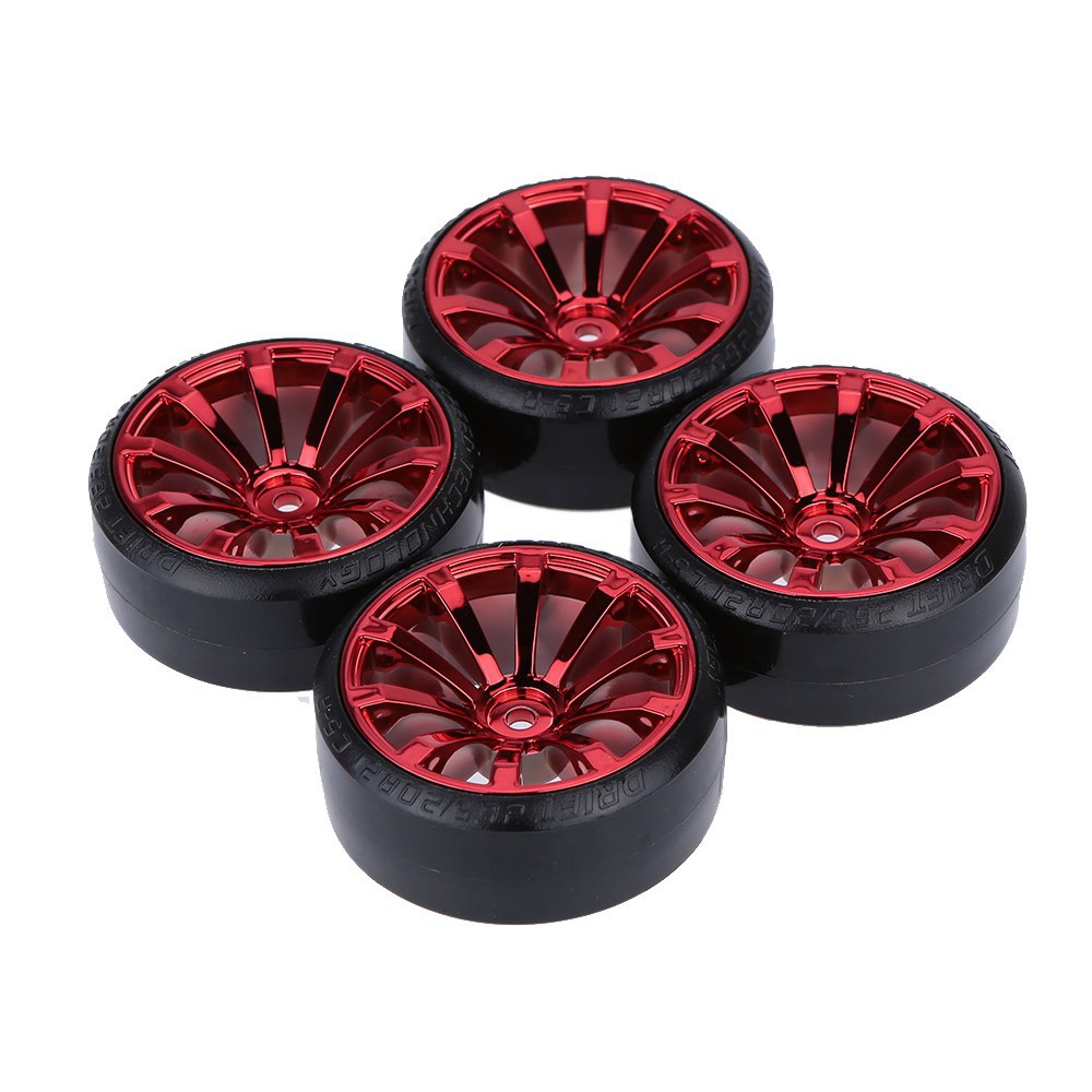 Set 4 bánh xe cho xe đồ chơi traxxas HSP TAMIYA HPI kyosho tỷ lệ 1 / 10