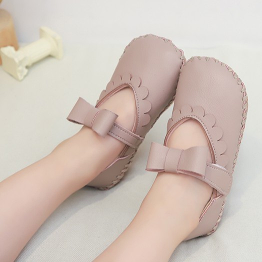 Giày Búp Bê Đế Mềm Chống Trượt Phong Cách Hàn Quốc Cho Bé Gái