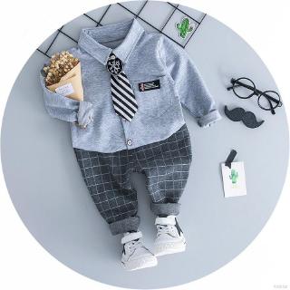 Set quần dài và áo thun tay dài thời trang xinh xắn cho bé trai