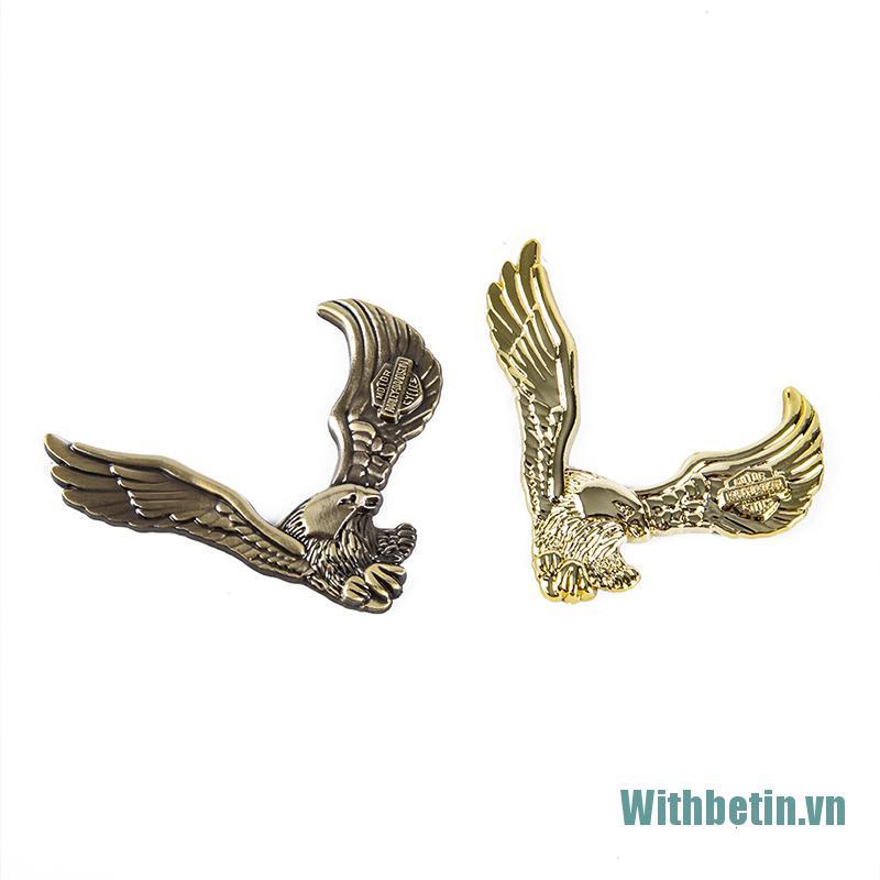 【Withbetin】3D Metal Car Sticker Eagle Emblem Badge Auto Body Decals Motorcycle Car Decor