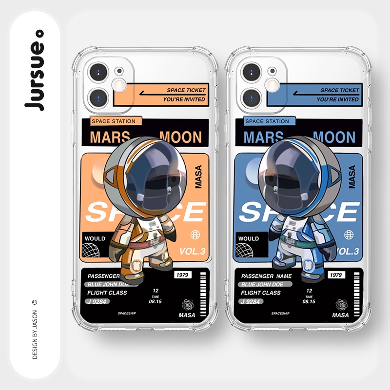 Ốp lưng JURSUE mềm hoạt hình cặp đôi dễ thương đẹp cho iPhone 13 12 11 Pro Max SE 2020 X XR XS ip 8 7 6 6S Plus Y142