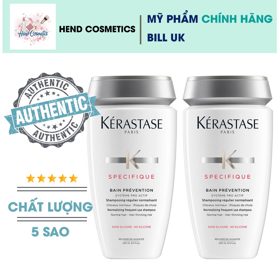 Set dầu gội chống rụng tóc Kerastase Specifique Bain Prevention 2x 250ml