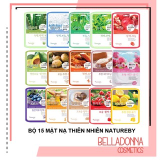 Bộ 15 gói mặt nạ dưỡng da natureby esence mask sheet 23ml x15