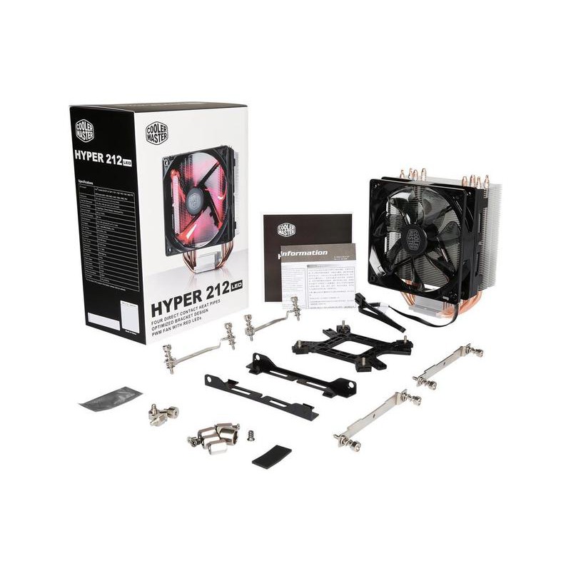 Quạt tản nhiệt CPU Cooler Master Hyper 212 Led (RR-212L-16PR-R1) - Hàng nhập Mỹ