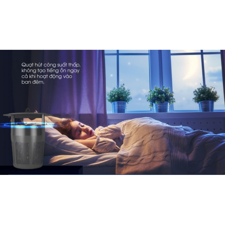 Đèn Bắt Muỗi Cao Cấp Rạng Đông - Đèn LED 5W Đèn LED UV bước sóng 365nm, hiệu quả nhất trong thu hút côn trùng