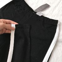 Quần Legging Đen 1 Sọc Trắng #AGE2X